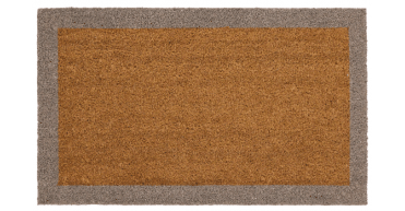My Mat Printed Coir Border Taupe