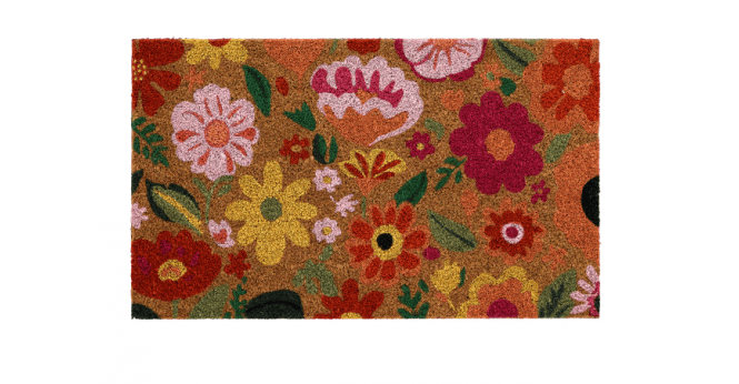 My Mat  Printed Coir Bright Blooms