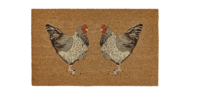 My Mat  Printed Coir Chickens