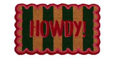 My Mat Printed Coir Howdy Stripe