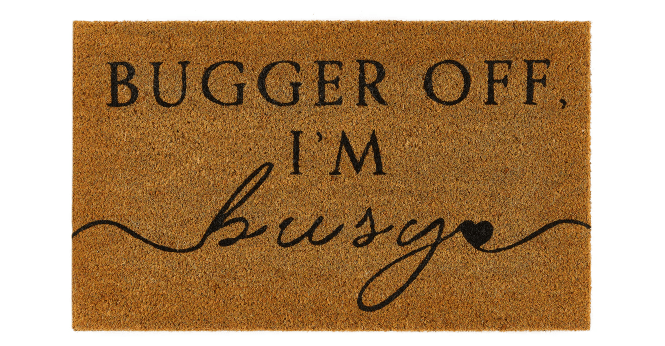 My Mat  Printed Coir I’m Busy Doormat