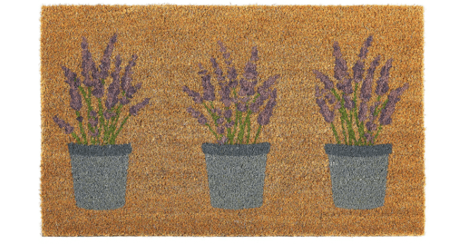 My Mat  Printed Coir Lavender