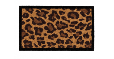 My Mat Printed Coir Leopard Border