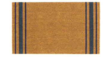 My Mat Printed Coir Navy Border Stripe