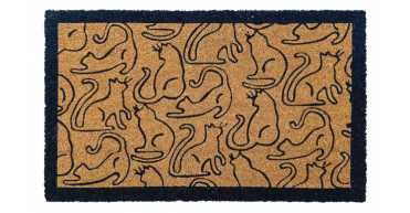 My Mat Printed Coir Outline Cats