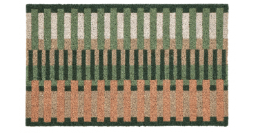My Mat Printed Coir Pastel Broken Stripe