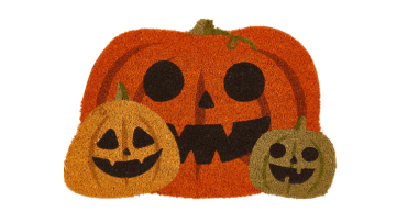 My Mat Printed Coir Shaped Halloween Pumpkins