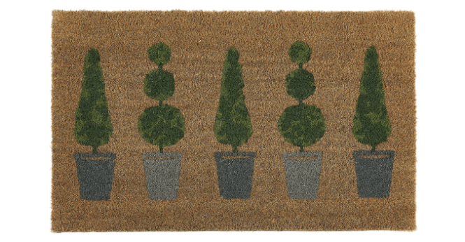 My Mat  Printed Coir Topiary