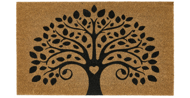 My Mat  Printed Coir Tree Of Life