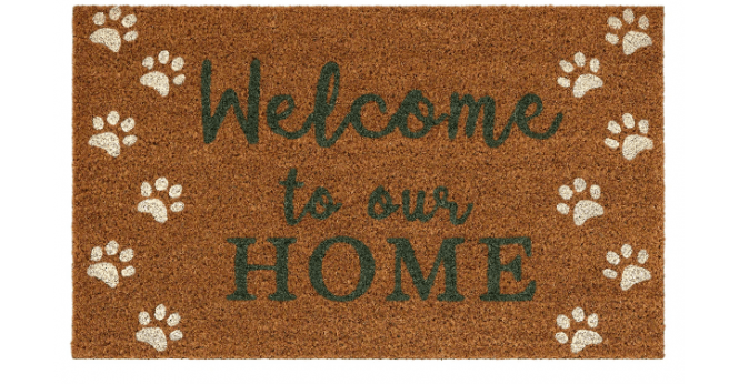 My Mat  Printed Coir Welcome Paws