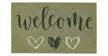 My Mat Printed Coir Welcome Sage
