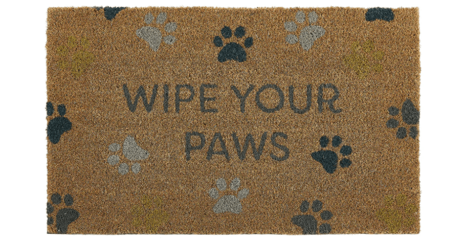 My Mat  Printed Coir Wipe Your Paws