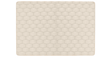 My Mat Sculptured Washable Basketweave Ivory