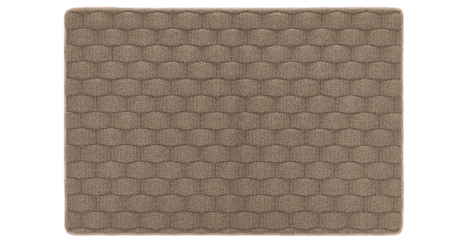 My Mat  Sculptured Washable Basketweave Mink