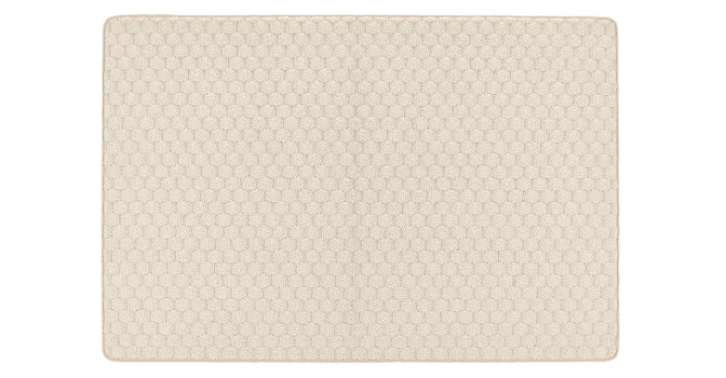 My Mat  Sculptured Washable Honeycomb Ivory