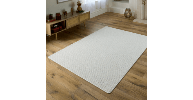 My Mat  Sculptured Washable Waffle Texture Ivory