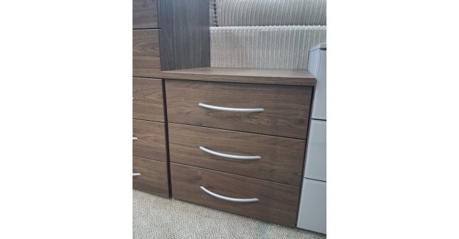 Rauch CLEARANCE - Molmo 3 Drawer Bedside