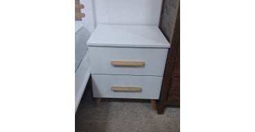 CLEARANCE - Skandi 2 Drawer Bedside