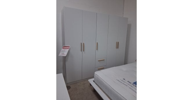 Rauch CLEARANCE - Skandi 5 Door 2 Drawer Hinged Robe