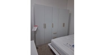 CLEARANCE - Skandi 5 Door 2 Drawer Hinged Robe