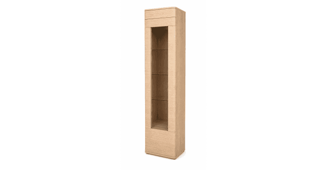 TCH CLEARANCE - Leone Display Storage with Glass Door LHF