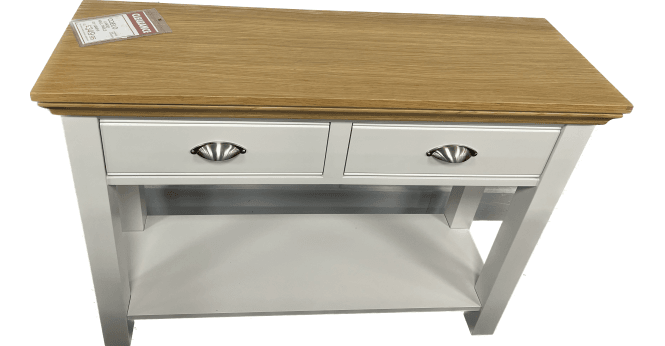 TCH  Coelo Large Hall Table in Morning Dew and Lacquered Oak