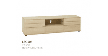 TCH Leone TV Unit in Mist Oak