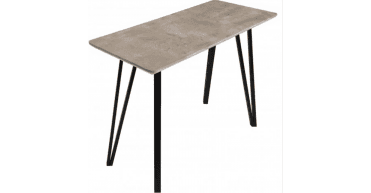 Trafford Concrete Finish Console Table with Metal Legs