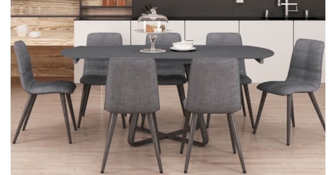 Turin 1.2m Extending Dining Table & 4 Chairs