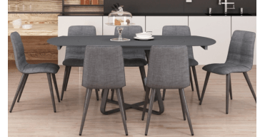 Turin 1.2m Extending Dining Table & 4 Chairs