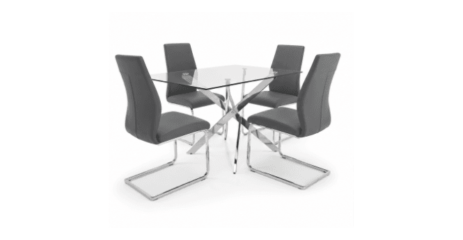 VIDA Living CLEARANCE - Kalmar Dining Table and 4 Elis Chairs