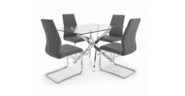 CLEARANCE - Kalmar Dining Table and 4 Elis Chairs