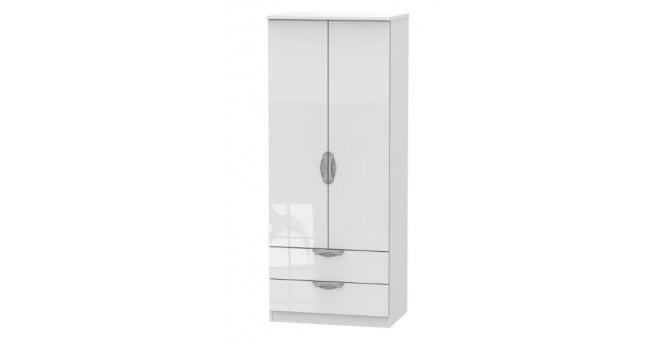 Welcome Camden 2ft6in 2 Drawer Wardrobe