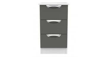 Camden 3 Drawer Bedside Cabinet