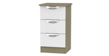 Camden 3 Drawer Bedside Cabinet