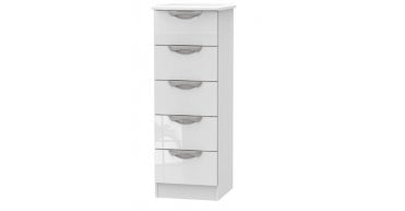 Camden 5 Drawer Bedside Cabinet