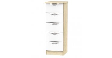 Camden 5 Drawer Bedside Cabinet