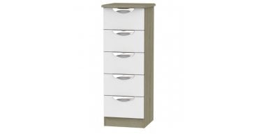 Camden 5 Drawer Bedside Cabinet
