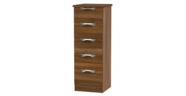 Camden 5 Drawer Bedside Cabinet