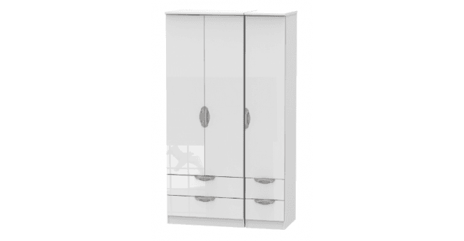 Welcome Camden  Tall Triple 2 Drawer + Drawer Wardrobe