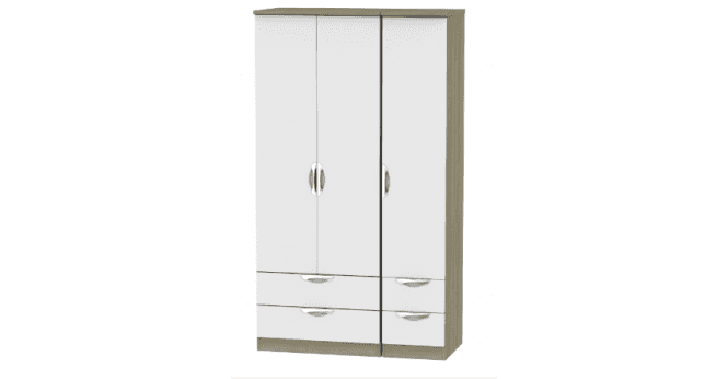 Welcome Camden  Tall Triple 2 Drawer + Drawer Wardrobe