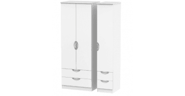 Camden  Tall Triple 2 Drawer + Drawer Wardrobe