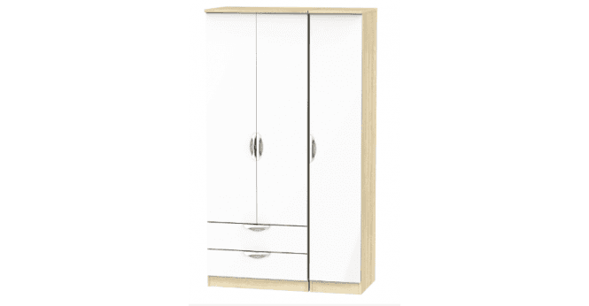 Welcome Camden Tall Triple 2 Drawer Wardrobe