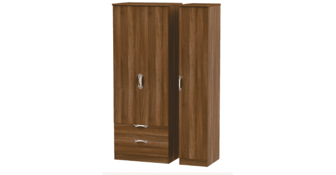 Welcome Camden Tall Triple 2 Drawer Wardrobe