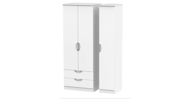 Welcome Camden Tall Triple 2 Drawer Wardrobe