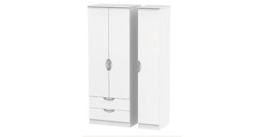 Camden Tall Triple 2 Drawer Wardrobe