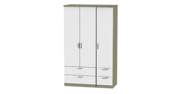 Camden Triple 2 Drawer + Drawer Wardrobe