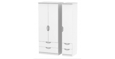 Camden Triple 2 Drawer + Drawer Wardrobe