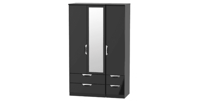 Welcome Camden Triple 2 Drawer Mirror + Drawer Wardrobe