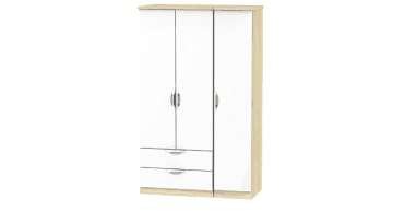 Camden Triple 2 Drawer Wardrobe